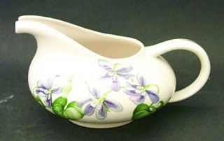 Franciscan Olympic Gravy Boat, Fine China Dinnerware   Purple Violets, Coupe Sha