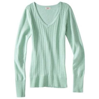 Mossimo Supply Co. Juniors Pointelle Sweater   Green XS(1)