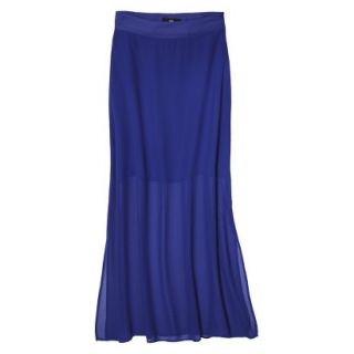Mossimo Womens Illusion Maxi Skirt   Athens Blue M