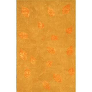 Florence Gold/ Tangerine Wool Area Rug (5 X 8)