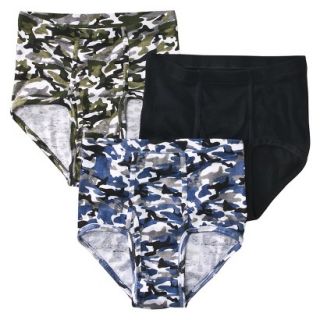 Boys Hanes Assorted Camouflage 3 pack Brief Underwear L(12 14)