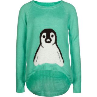 Penguin Girls Hi Low Sweater Lagoon In Sizes X Small, X Large, Large,