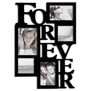 Adeco Forever Black 5 opening Picture Frame