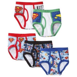 Superman Boys 5 Pack Briefs   Assorted   8