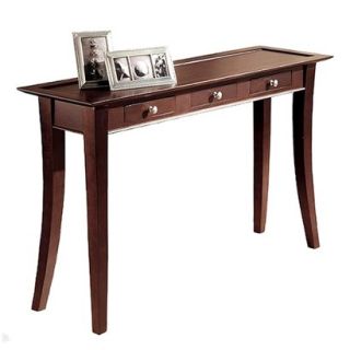 Console Table Linon Dolce Dark Brown (Brown (Walnut)) 3 Drawer Console Table