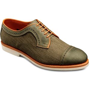 Allen Edmonds Mens Baton Rouge Olive Olive Shoes, Size 11 B   3712