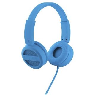 iHome Rubberized On Ear Headphones   Blue