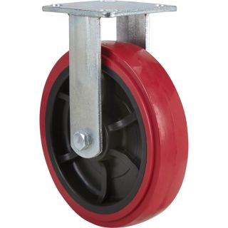 8 Inch Polyethylene Rigid Caster with Polyethylene Hub