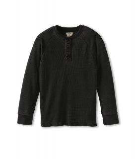 Volcom Kids Thermley Thermal Boys Long Sleeve Pullover (Black)