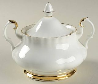 Royal Albert Val DOr Sugar Bowl & Lid, Fine China Dinnerware   Montrose Shape,