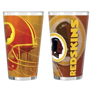 Boelter Brands NFL 2 Pack Washington Redskins Shadow Style Pint Glass  