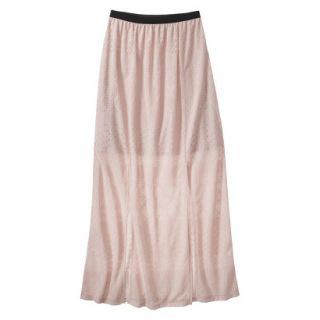 Xhilaration Juniors Maxi Skirt   Pale Blush XL