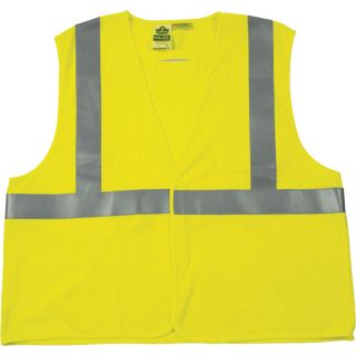 Ergodyne GloWear Fire Resistant Modacrylic Safety Vest   4XL/5XL, Class 2, Lime,