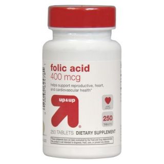 up&up Folic Acid 400 mcg Tablets   250 Count