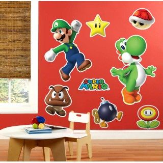 Super Mario Party Giant Wall Decals