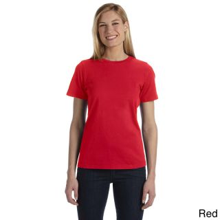 Bella Bella Womens Missy Jersey Crew Neck T shirt Red Size XXL (18)