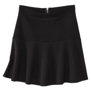 Xhilaration Juniors Textured Skirt   Black XL(15 17)
