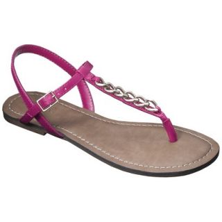 Womens Merona Tracey Chain Sandals   Pink 8.5
