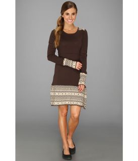 Prana Carmen Sweater Dress Womens Dress (Brown)