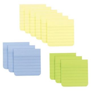 Post it Full Adhesive Notes   Assorted (12 Per Set)