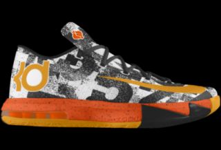 KD VI iD Custom Mens Basketball Shoes   Orange