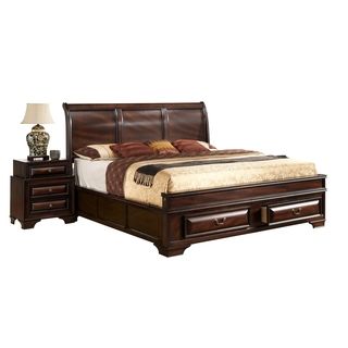 Global Furniture Usa Varnish Oak Queen Bed Oak Size Queen