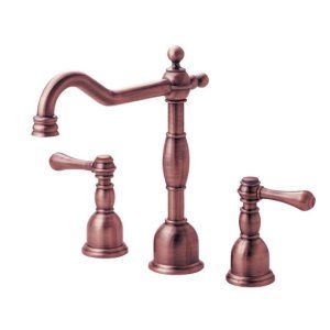 Danze D304057AC Antique Copper Opulence Two Handle Widespread Lavatory Faucet