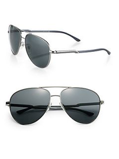 Stella McCartney Aviator Sunglasses   Silver