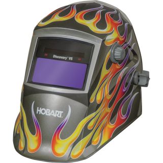 Hobart Discovery VS Variable Shade Welding Helmet   Heat Check Flame Design,