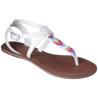 Womens Mossimo Supply Co. Cora Gladiator Sandals   White 8.5