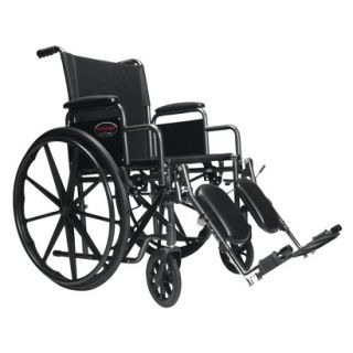 Everest & Jennings Advantage Wheelchair With Desk Arm and Elevating Footrest  