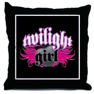  Pink Twilight Girl Throw Pillow