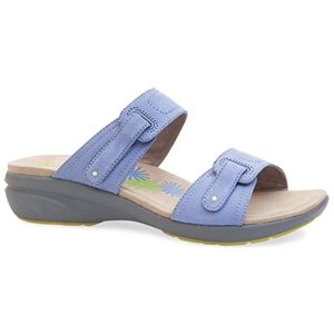 Dansko Womens Isabel Blue Nubuck Sandals, Size 38 M   5103 392400