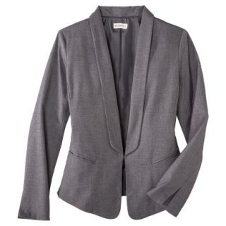 Merona Womens Plus Size Double weave Shawl Collar Jacket   Black 2