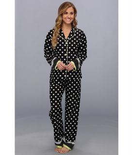 P.J. Salvage Shine On Dot Pajama Set Womens Pajama Sets (Black)