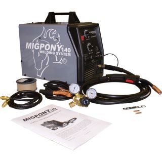 Thoroughbred Industrial MIGPONY 140 Ready To Weld System   115 Volt, 90 Amps,