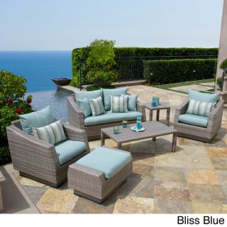 Rst Brands Cannes 6 piece Love Seat And Club Chairs Set