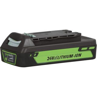 GreenWorks 24 Volt, 2Ah Lithium Ion Battery