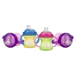 Nuby No Spill Super Spout 2 Handle Cup   Girl (4 pack)
