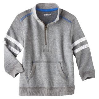Cherokee Infant Toddler Boys Quarter Zip Sweatshirt   Grey 5T