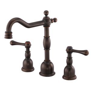 Danze D304057BR Tumbled Bronze Opulence Two Handle Widespread Lavatory Faucet