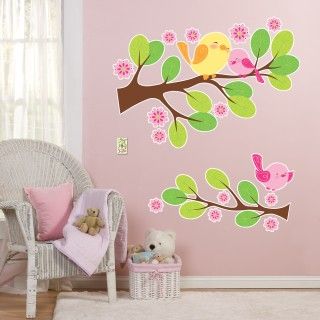 Sweet Tweet Bird Pink   Giant Wall Decals