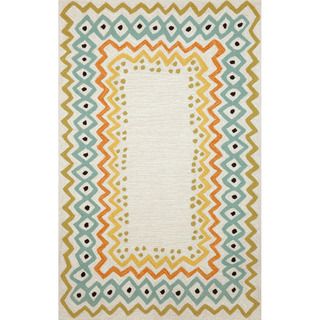 Hand tufted Beige Primitive Rug (5 X 76)