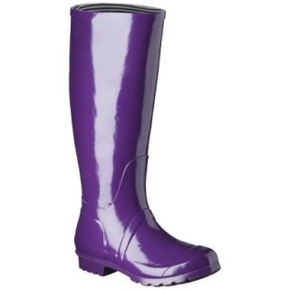 Womens Classic Tall Rain Boot   Purple 10