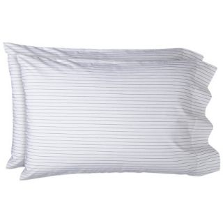 Threshold Percale Pillowcase Set   Blue Stripe (King)