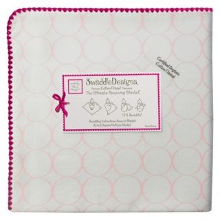 Swaddle Designs Organic Ultimate Receiving Blanket   Pink Mod Circles