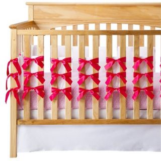 3 Piece Fuchsia Crib Bedding Set