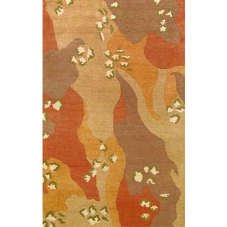 Contemporary Beige Rug (5 X 8)