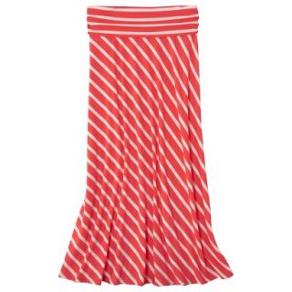 Mossimo Supply Co. Juniors Fold Over Maxi Skirt   Bright Coral XL(15 17)