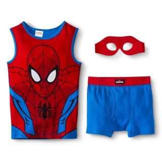 Spider Man Boys Tank/Underwear Set w/ Mask   Red M